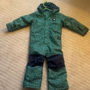 Burton Green and Black Snowsuit
